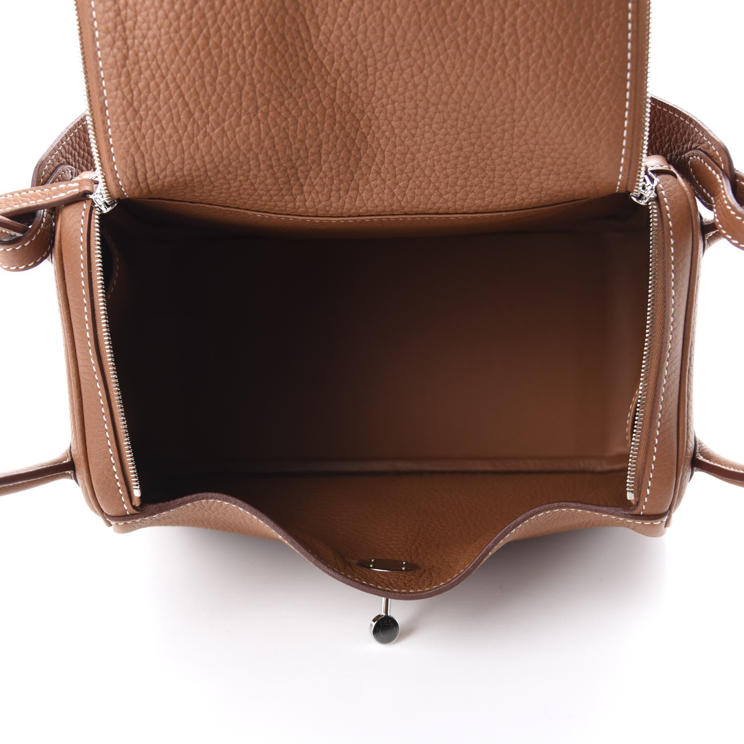 Hermes Taurillon Clemence Lindy 26 Gold 5 of 11