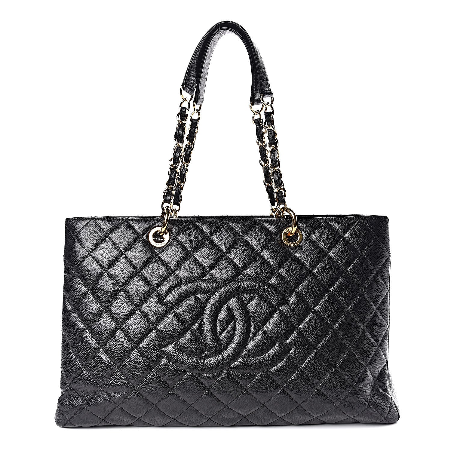 Chanel Caviar Quilted XL Grand Shopping Tote GST Black 1 of 9