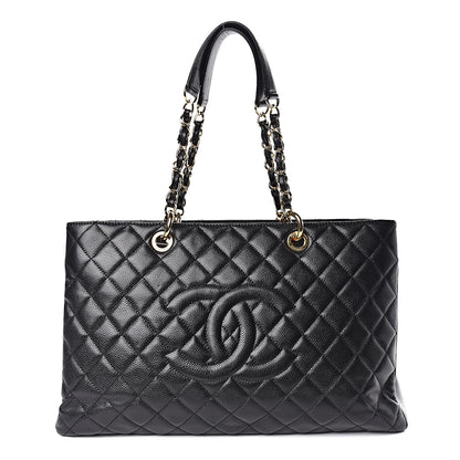 Chanel Caviar Quilted XL Grand Shopping Tote GST Black 1 of 9
