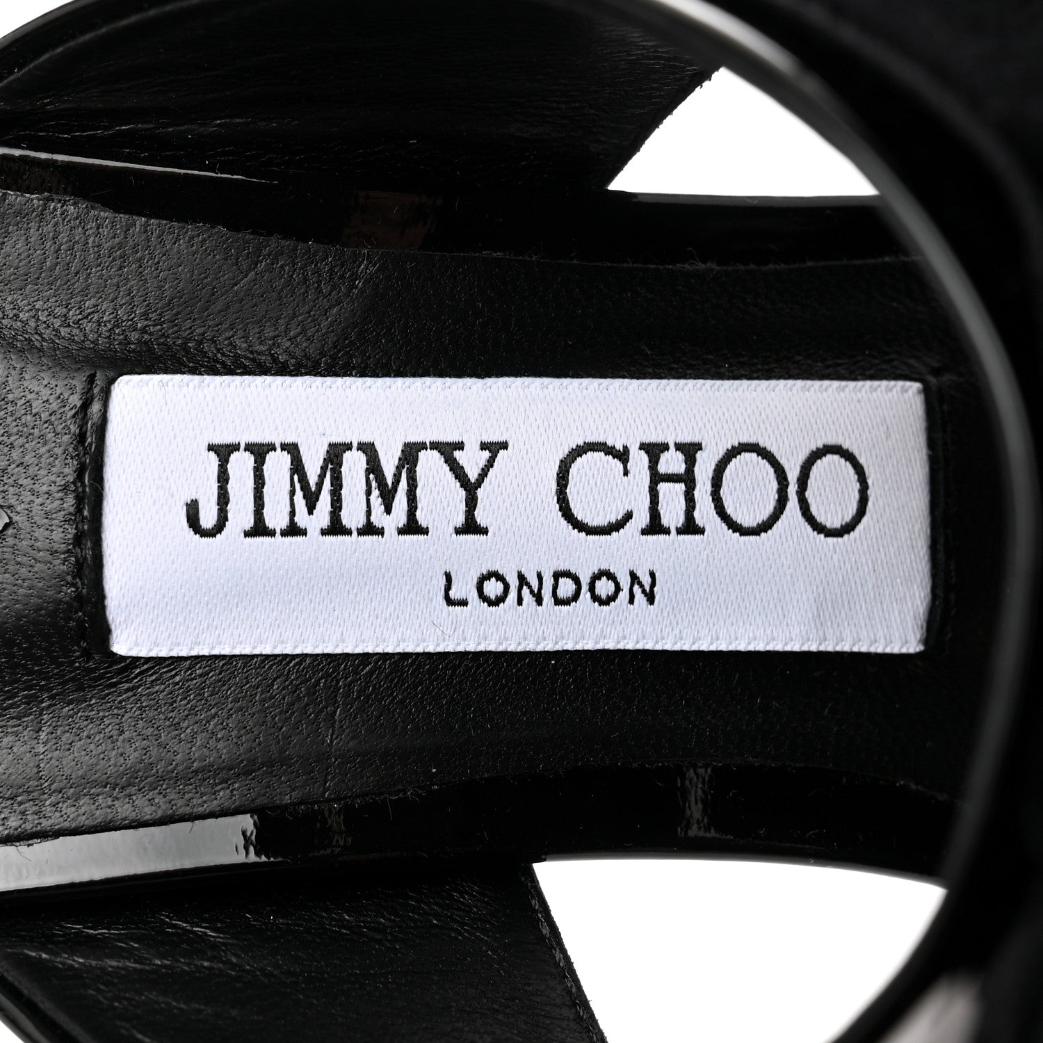 Jimmy Choo Patent Velvet Bow Mule Sandals 36.5 Black 6 of 8