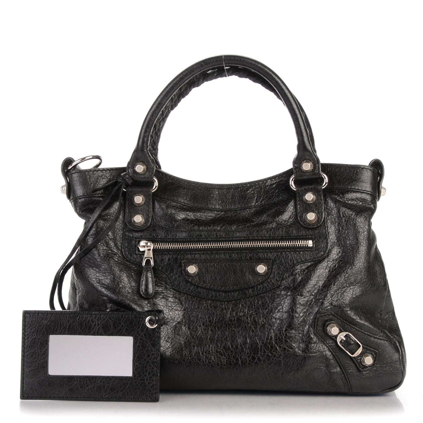 Agneau Giant 12 Silver Hardware Town Black