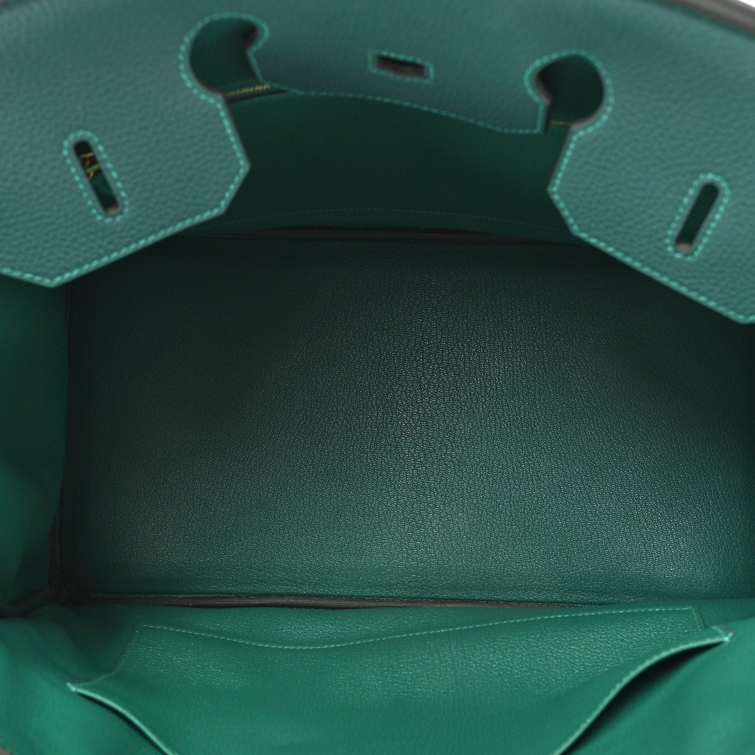 Hermes Togo Birkin 35 Malachite 5 of 16
