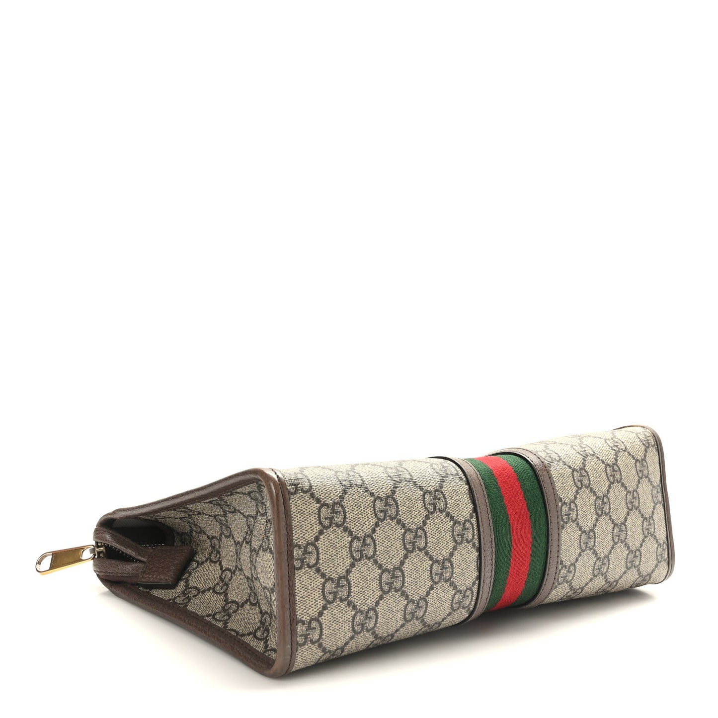 GG Supreme Monogram Web Ophidia GG Toiletry Case Beige New Acero