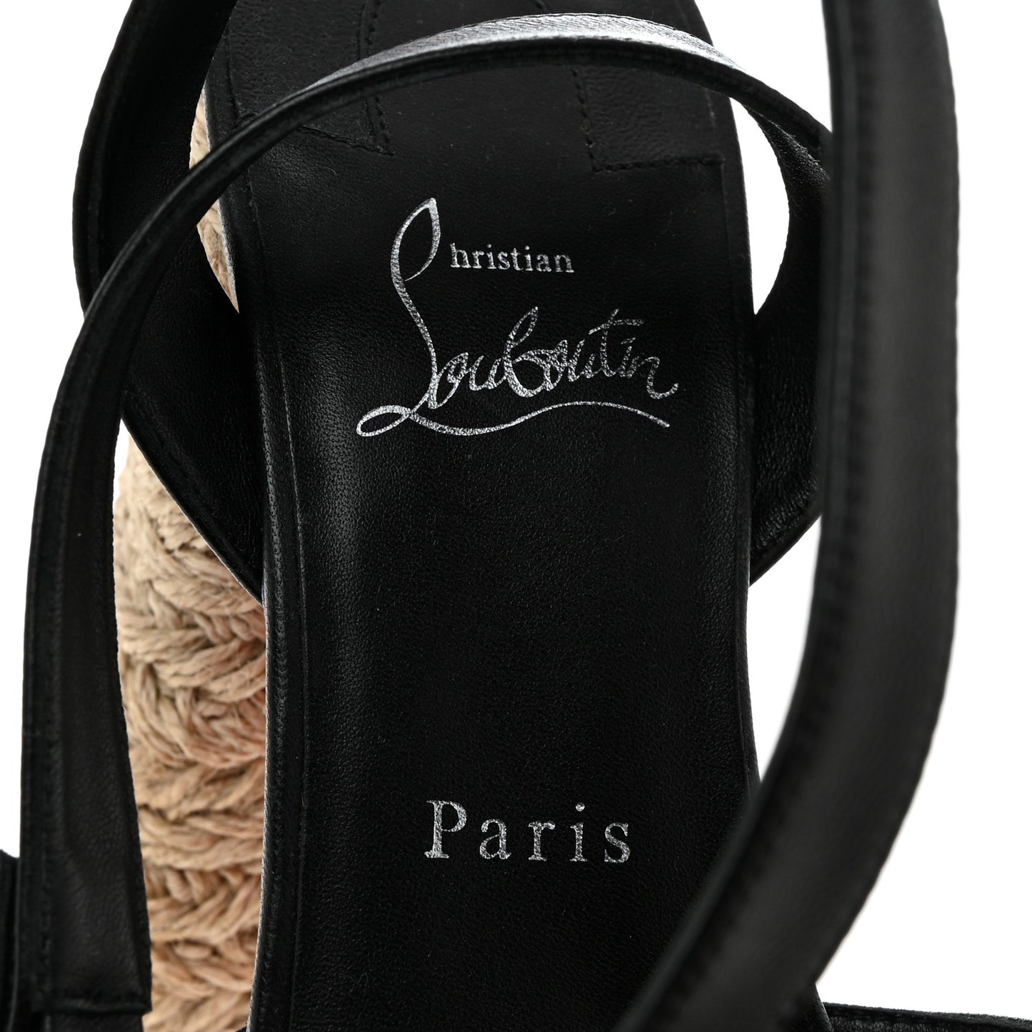 Goatskin Super Mariza 130 Espadrille Sandals 39 Black