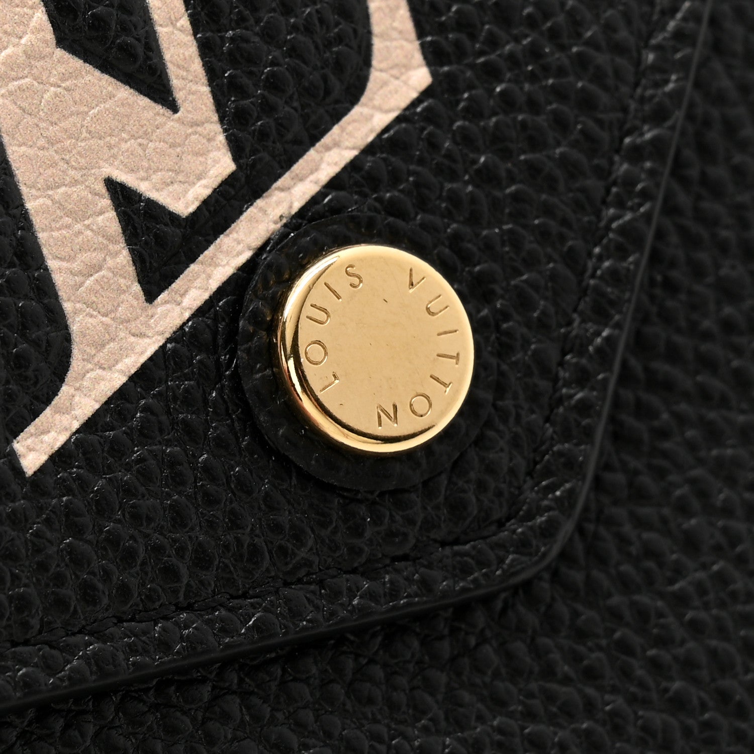 Louis Vuitton Empreinte Monogram Giant Victorine Wallet Black Beige 7 of 7