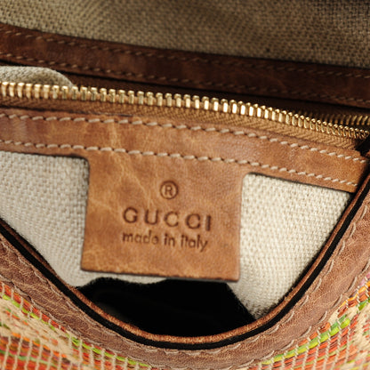 Gucci Straw Libeccio Medium New Jackie Shoulder Bag Multicolor 6 of 7