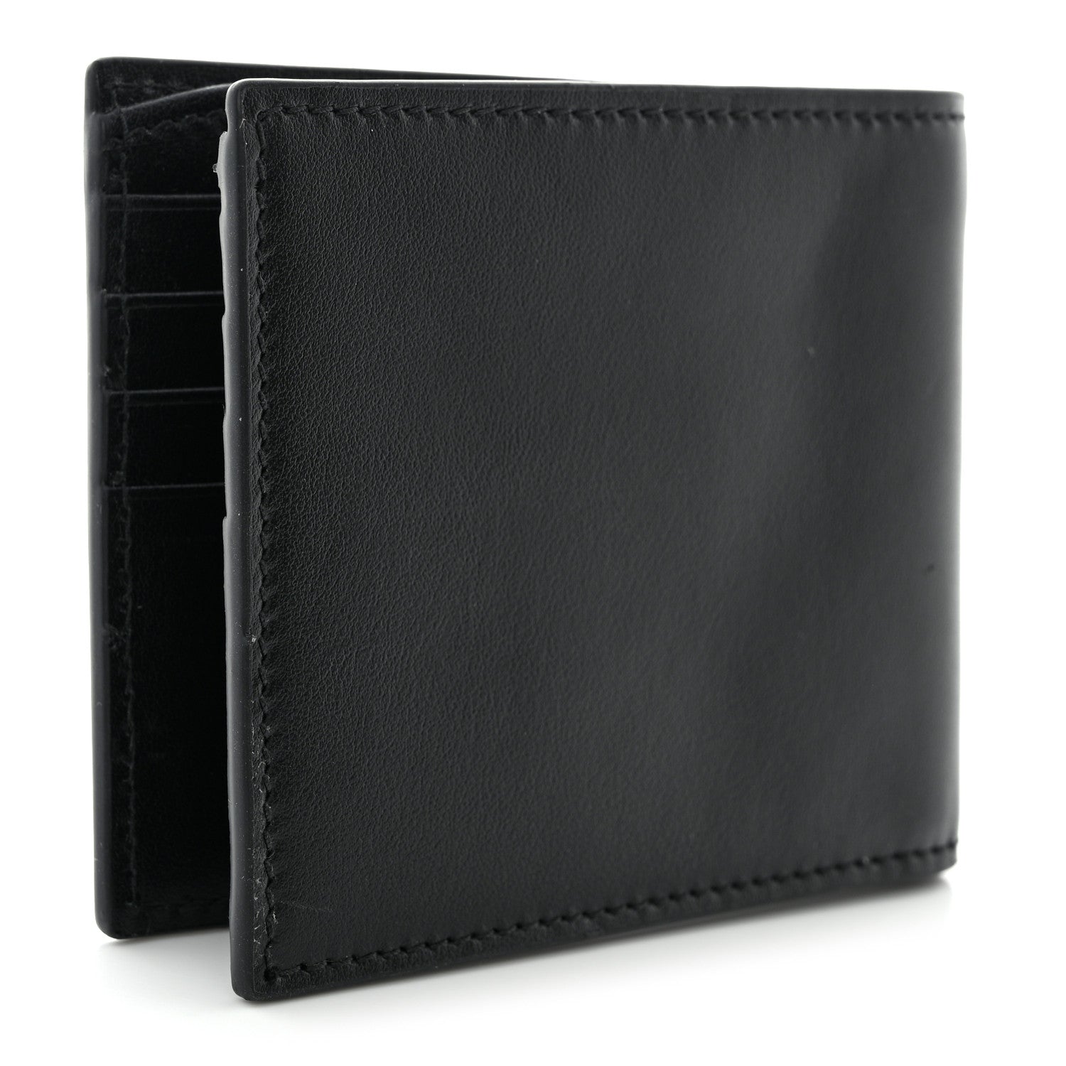 Gucci Plutone Calfskin Logo Bi-Fold Wallet Black 3 of 8
