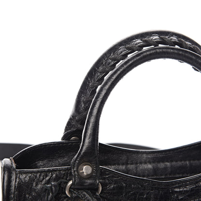 Balenciaga Agneau Silver Metallic Edge Hardware Mini City Black 8 of 16