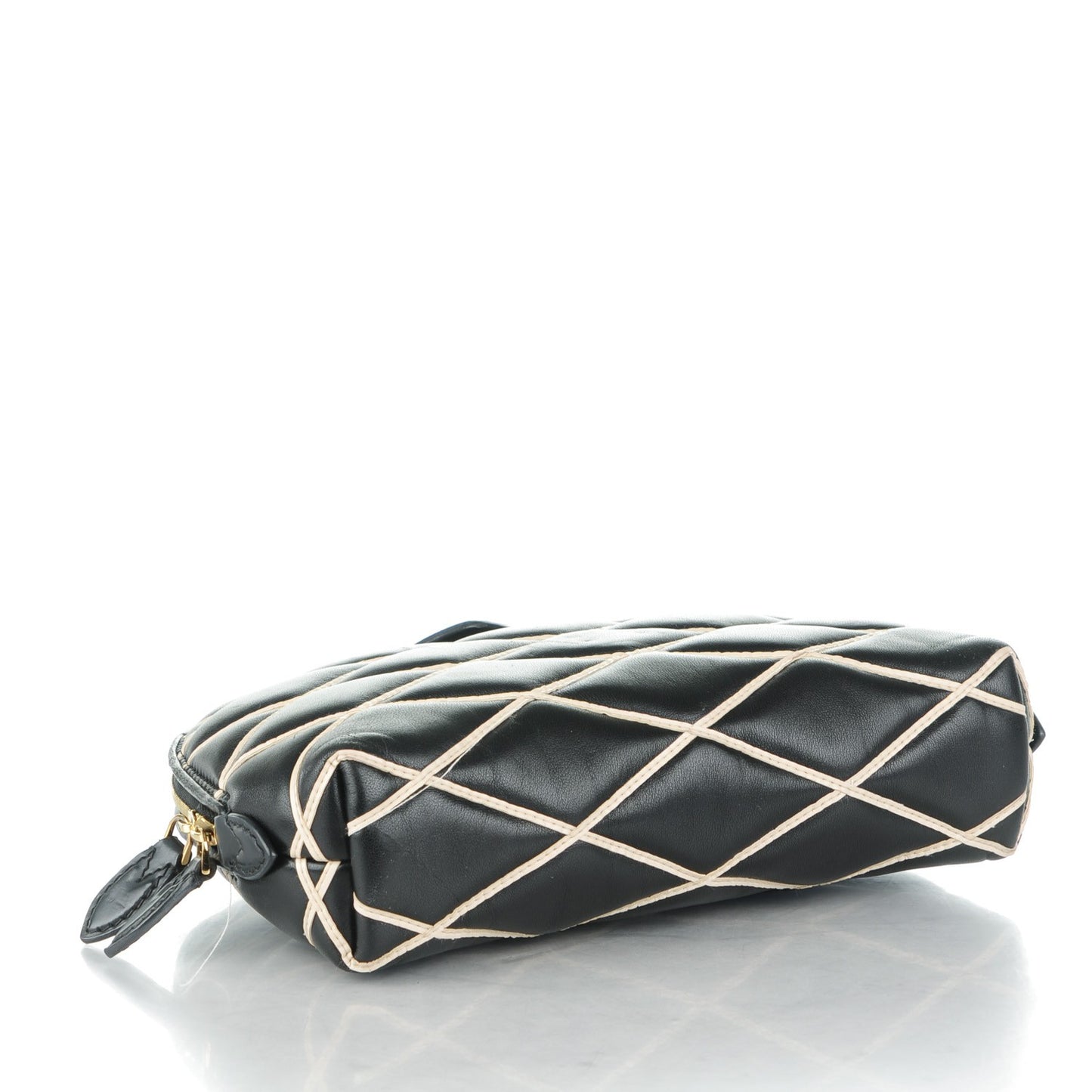 Lambskin Malletage Alma Pochette Black