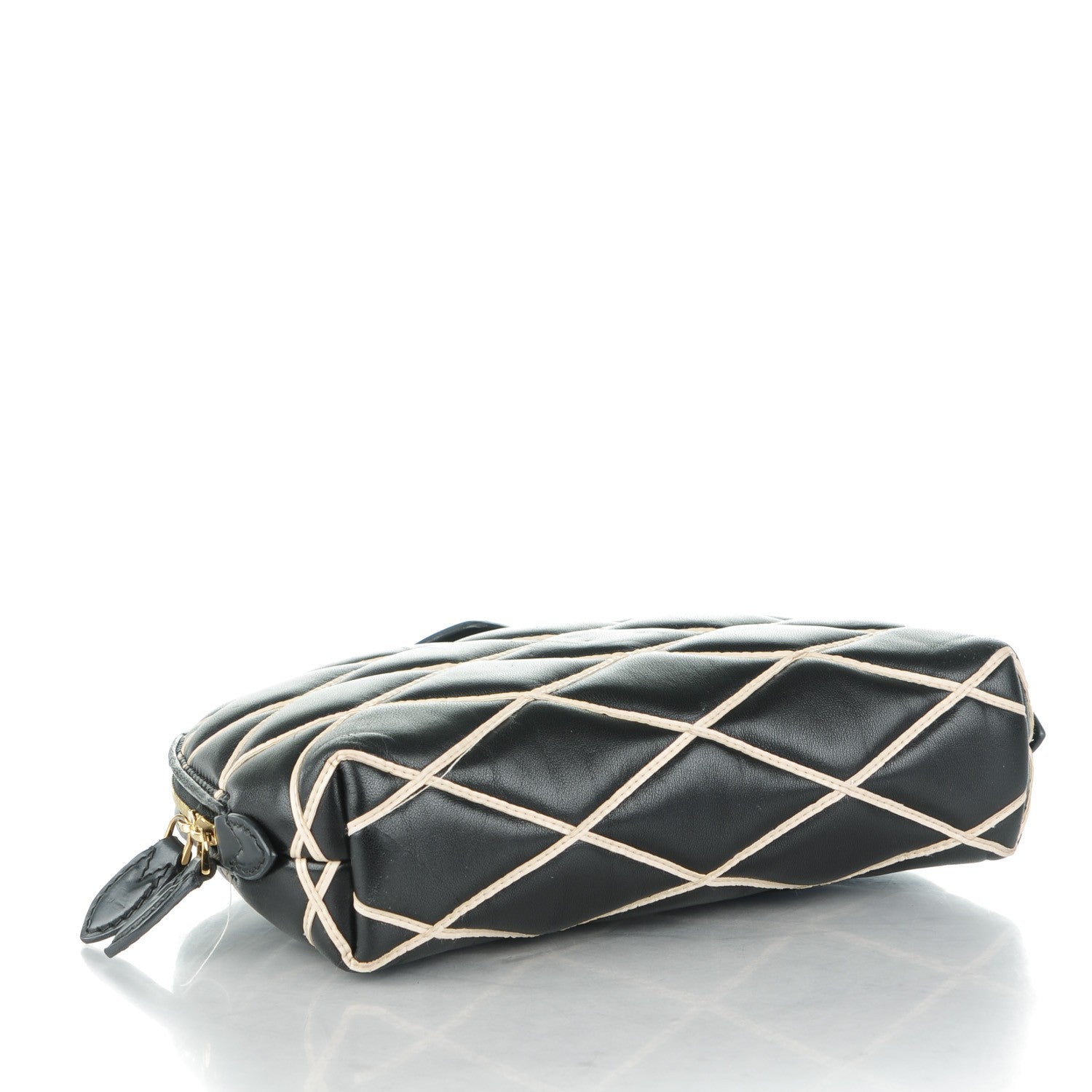 Louis Vuitton Lambskin Malletage Alma Pochette Black 4 of 8