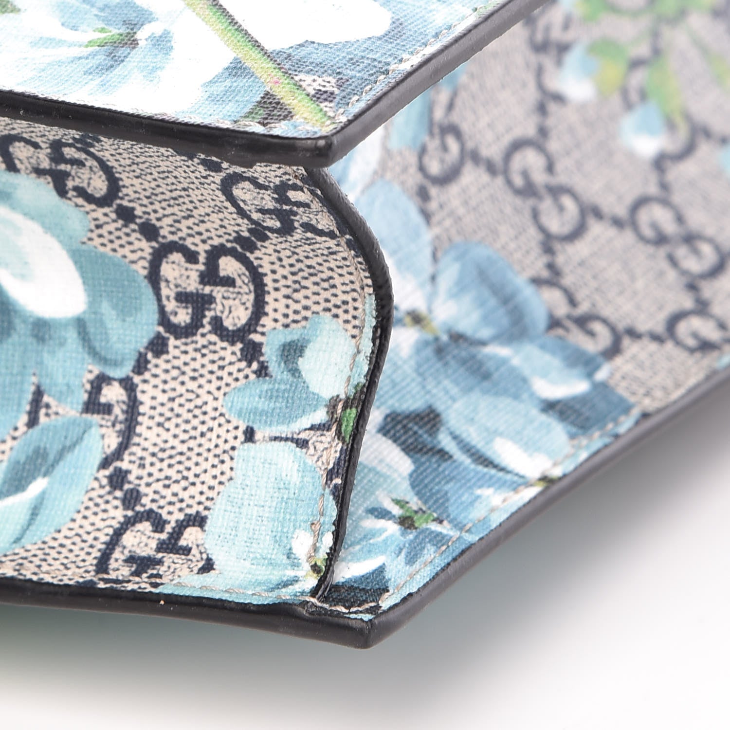 Gucci Soft GG Supreme Monogram Blooms Vertical Tote Blue 10 of 10
