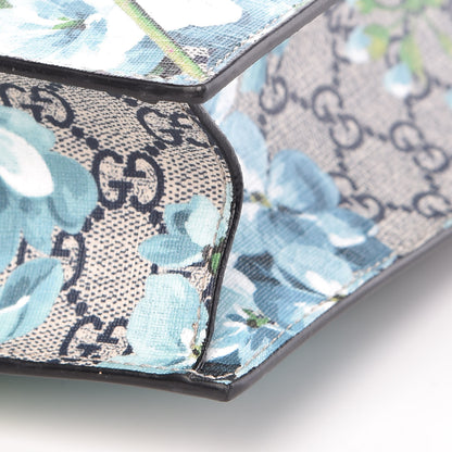 Gucci Soft GG Supreme Monogram Blooms Vertical Tote Blue 10 of 10