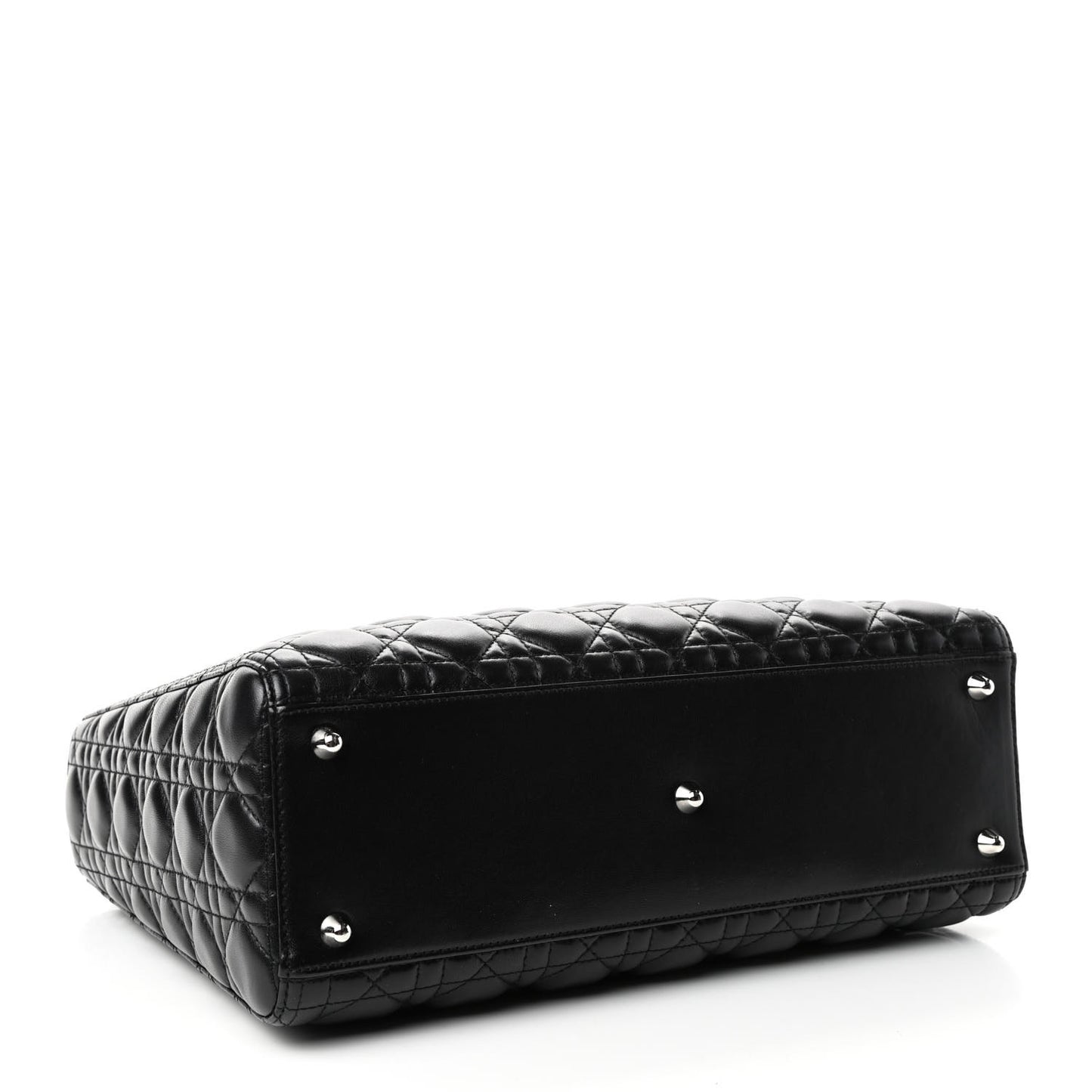 Lambskin Cannage Large Lady Dior Black