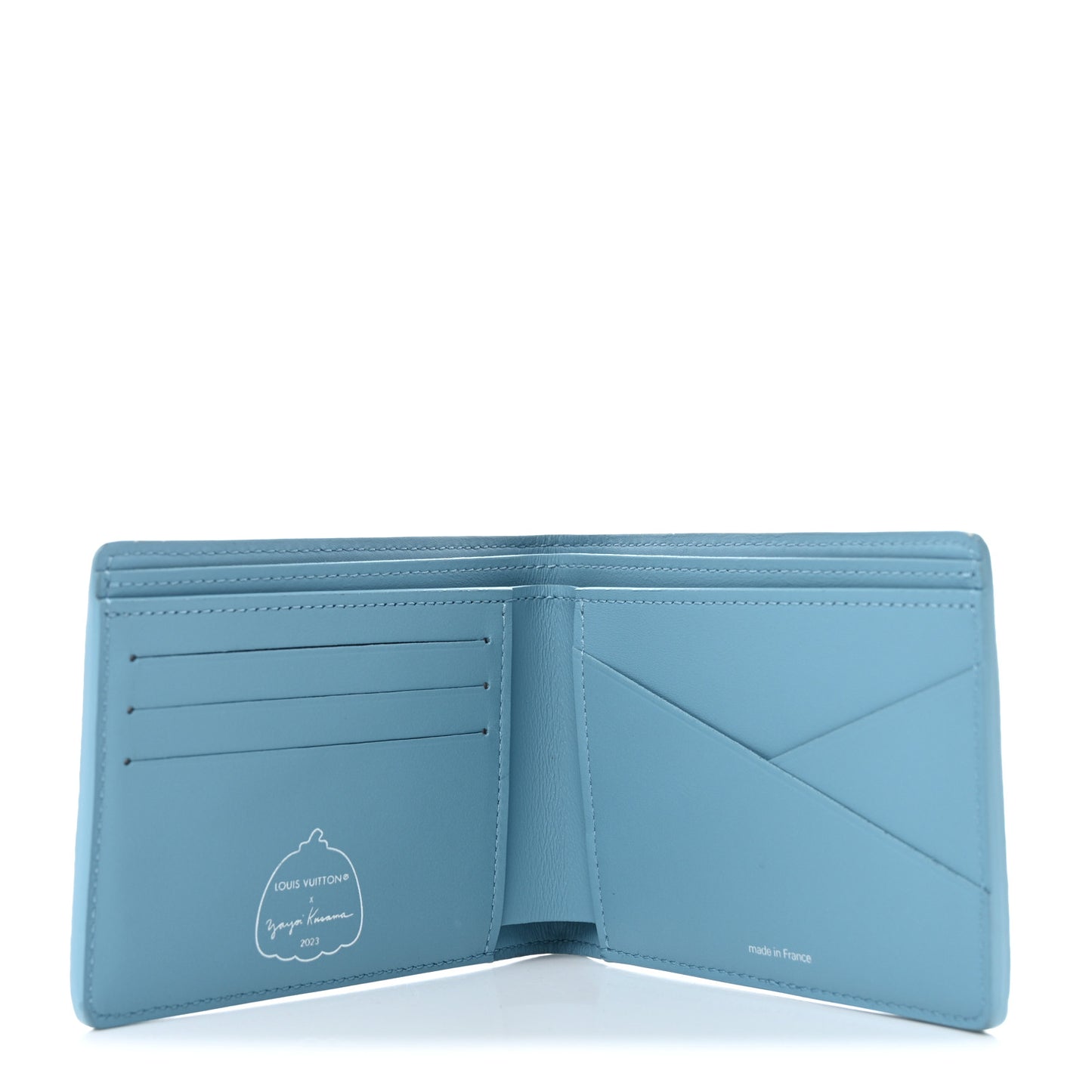 LV x YK Taurillon Multiple Wallet Blue