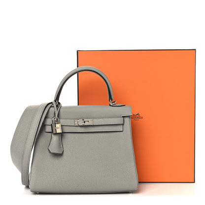Hermes Togo Kelly Retourne 25 Gris Mouette 13 of 13