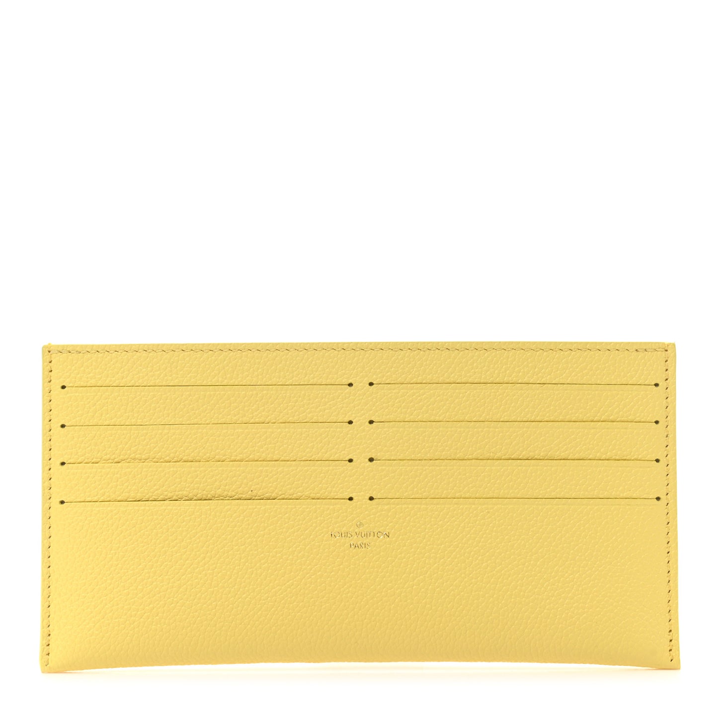 Calfskin Felicie Card Holder Insert Yellow