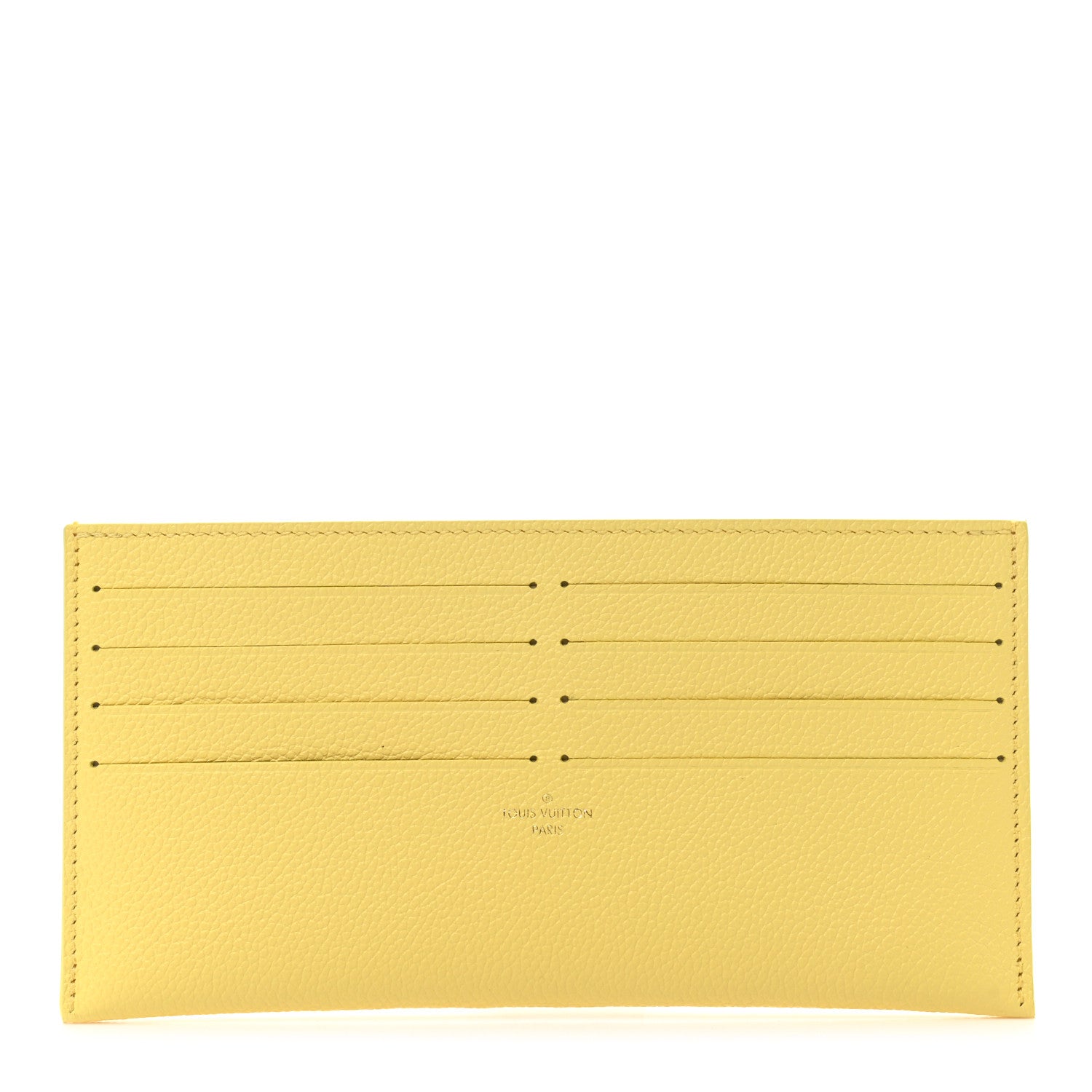 Louis Vuitton Calfskin Felicie Card Holder Insert Yellow 1 of 6