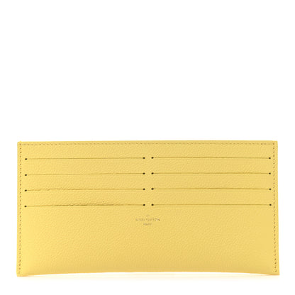 Louis Vuitton Calfskin Felicie Card Holder Insert Yellow 1 of 6