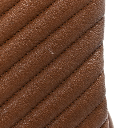 Saint Laurent Calfskin Matelasse Chevron Monogram Medium College Bag Brick 10 of 10
