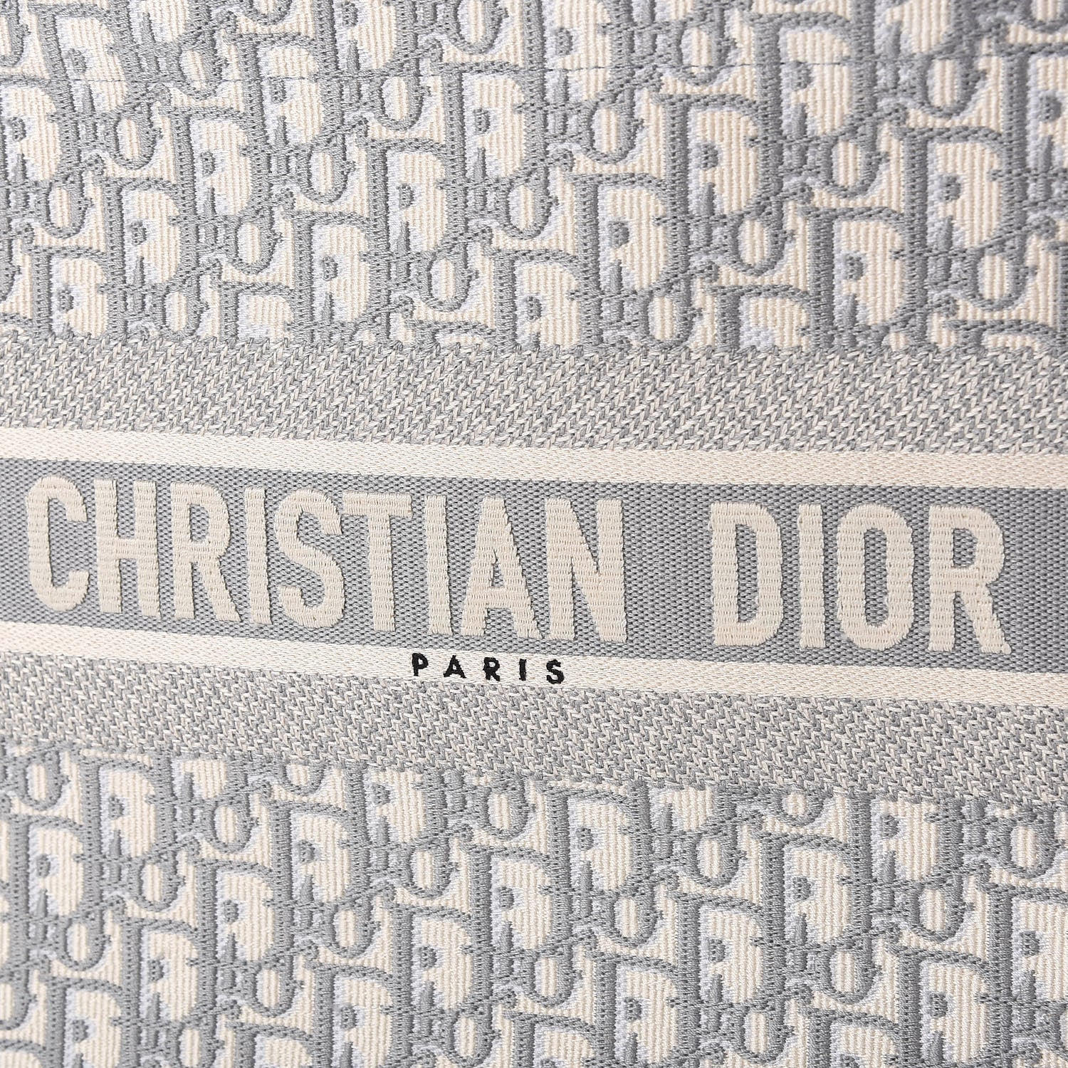 Christian Dior Oblique Medium Book Tote Grey 10 of 10