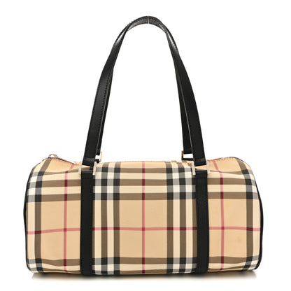 Burberry Nova Check Barrel Bag Black 1 of 16