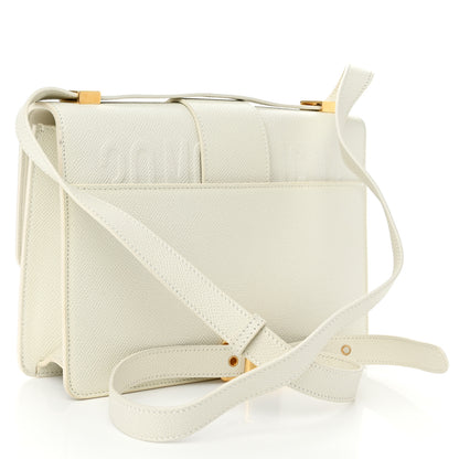 Christian Dior Grained Calfskin 30 Montaigne Flap Bag White 3 of 12