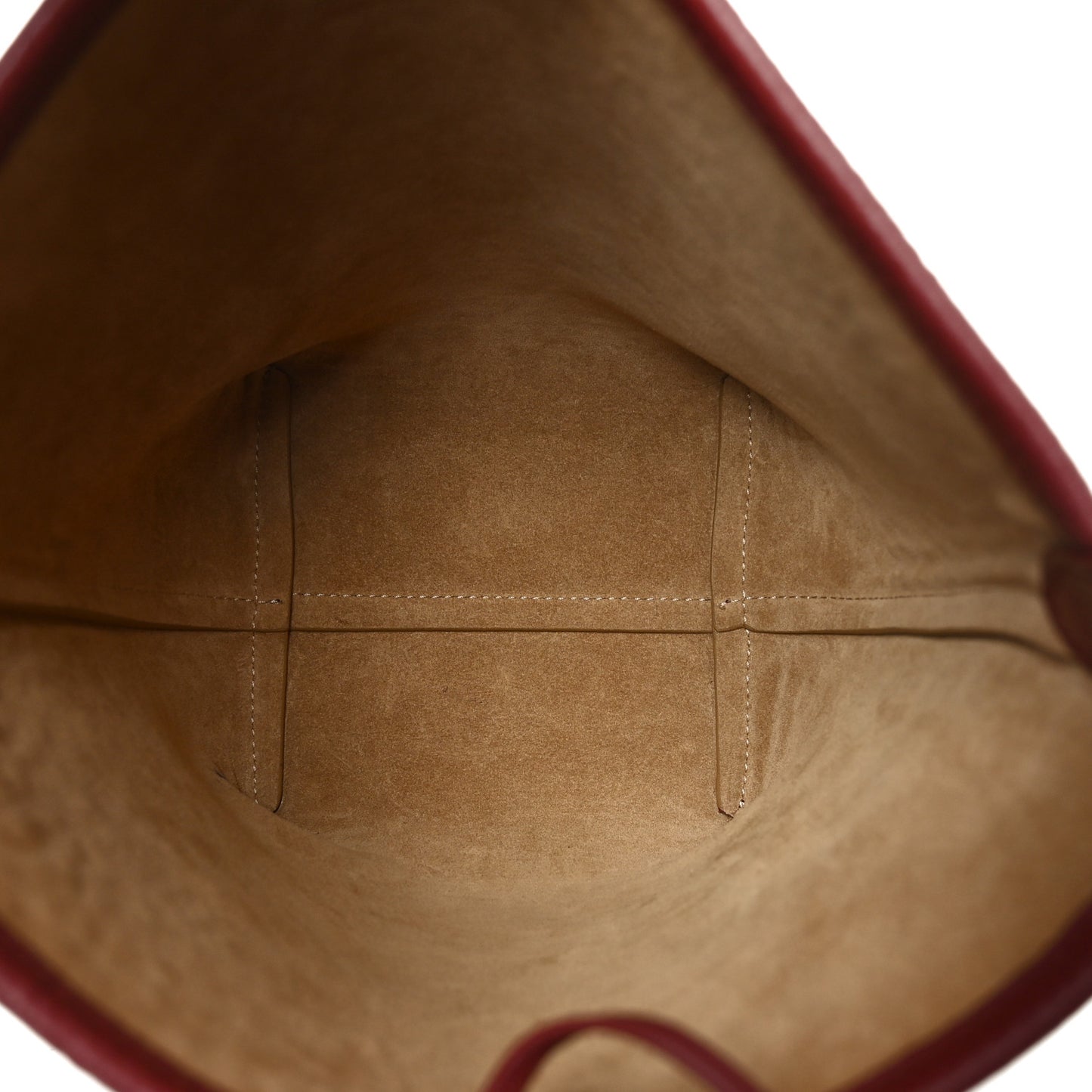 Grained Calfskin Small N/S Park Tote Terracotta
