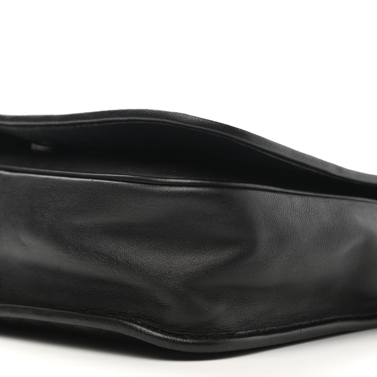 Nappa Intrecciato Flap Crossbody Black