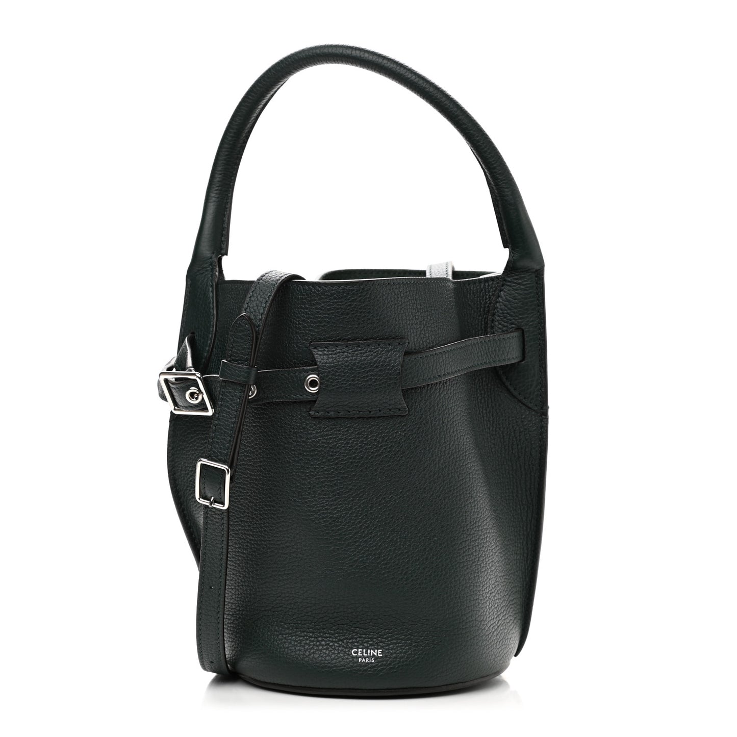 Supple Grained Calfskin Nano Big Bag Bucket Amazone