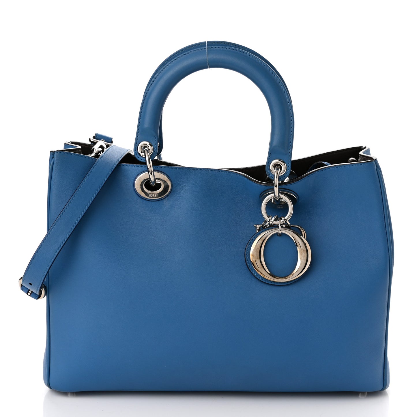 Smooth Calfskin Medium Diorissimo Tote Blue