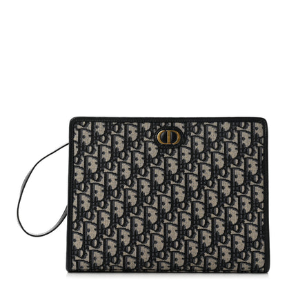 Christian Dior Oblique 30 Montaigne Pouch Blue 1 of 8