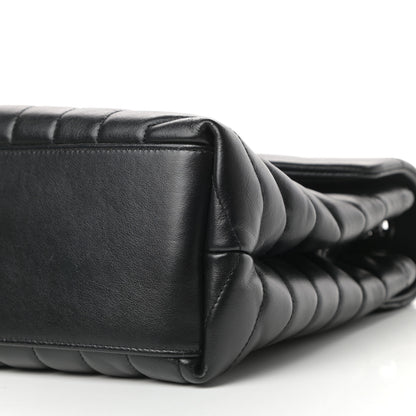 Saint Laurent Calfskin Y Quilted Monogram Medium Loulou Chain Satchel Black 9 of 10