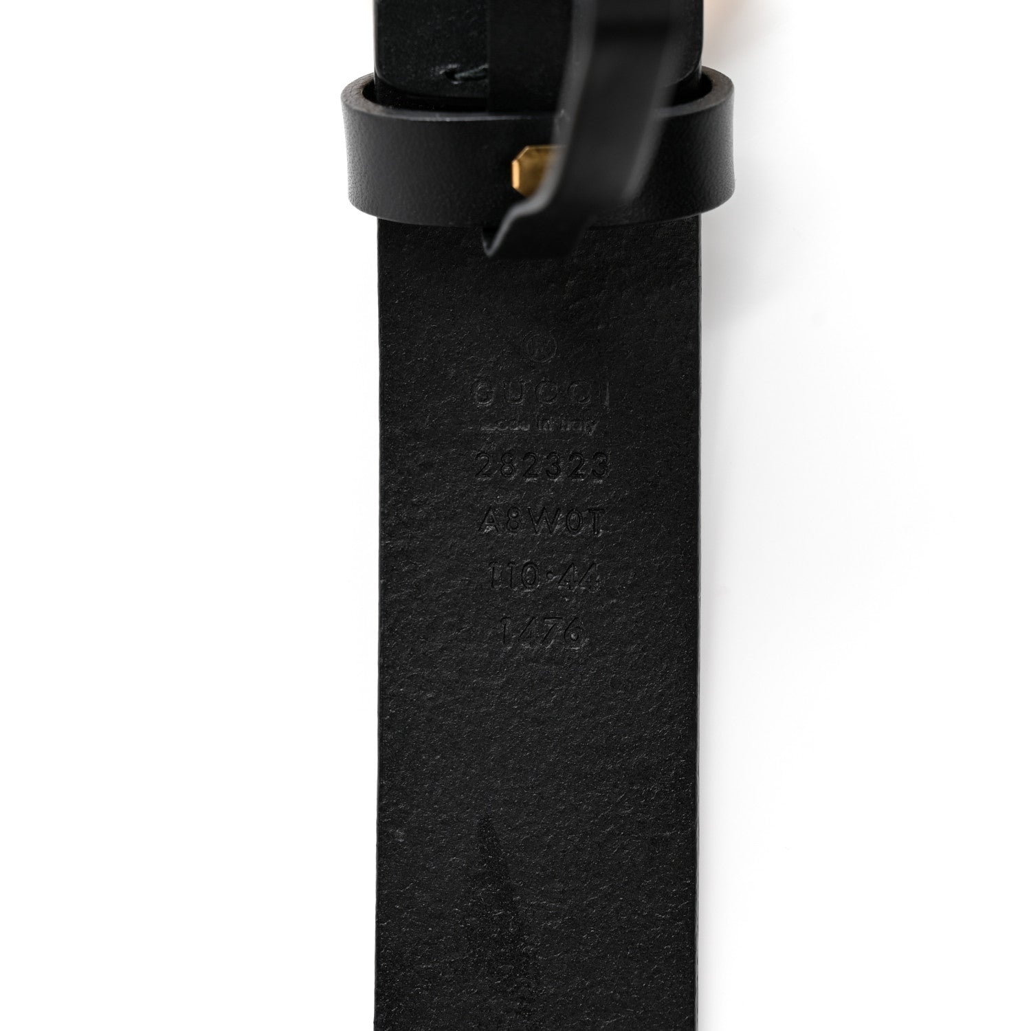 Gucci Margaux Calfskin Studded Interlocking G 30mm Belt 110 44 Black 3 of 7