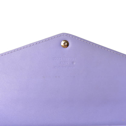 Louis Vuitton Vernis Sarah Wallet NM Lilac 6 of 14