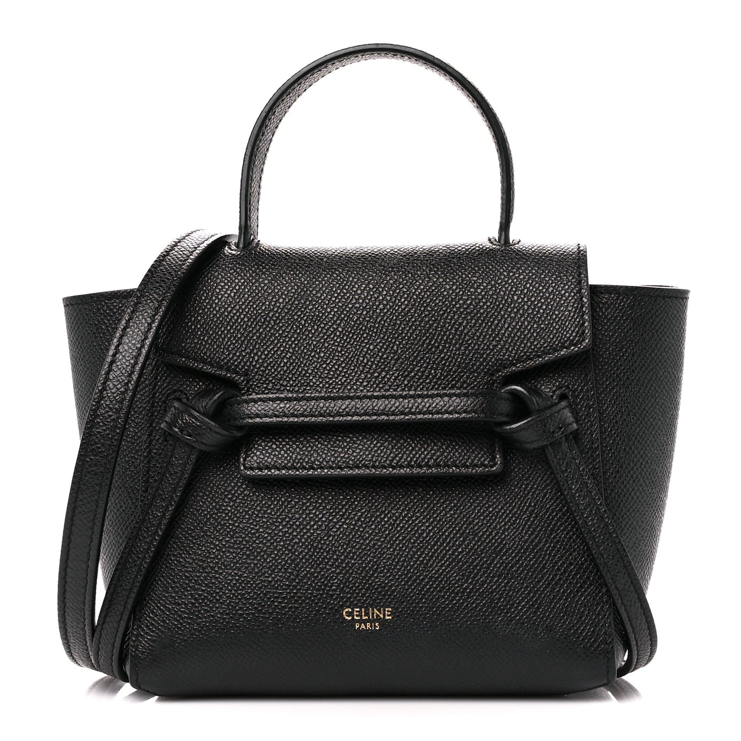 Grained Calfskin Pico Belt Bag Black