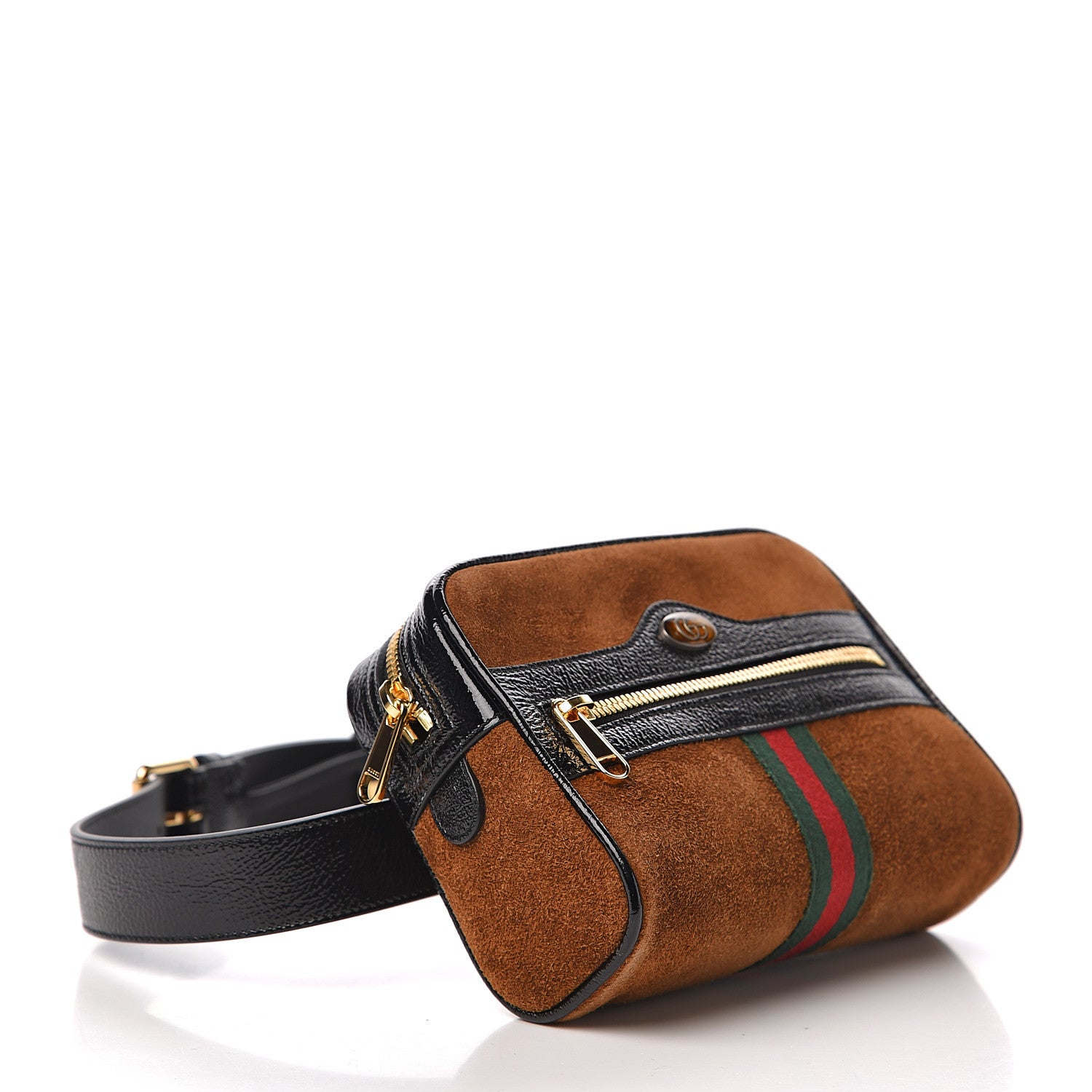 Gucci Suede Small Ophidia Belt Bag 75 30 Brown 3 of 9