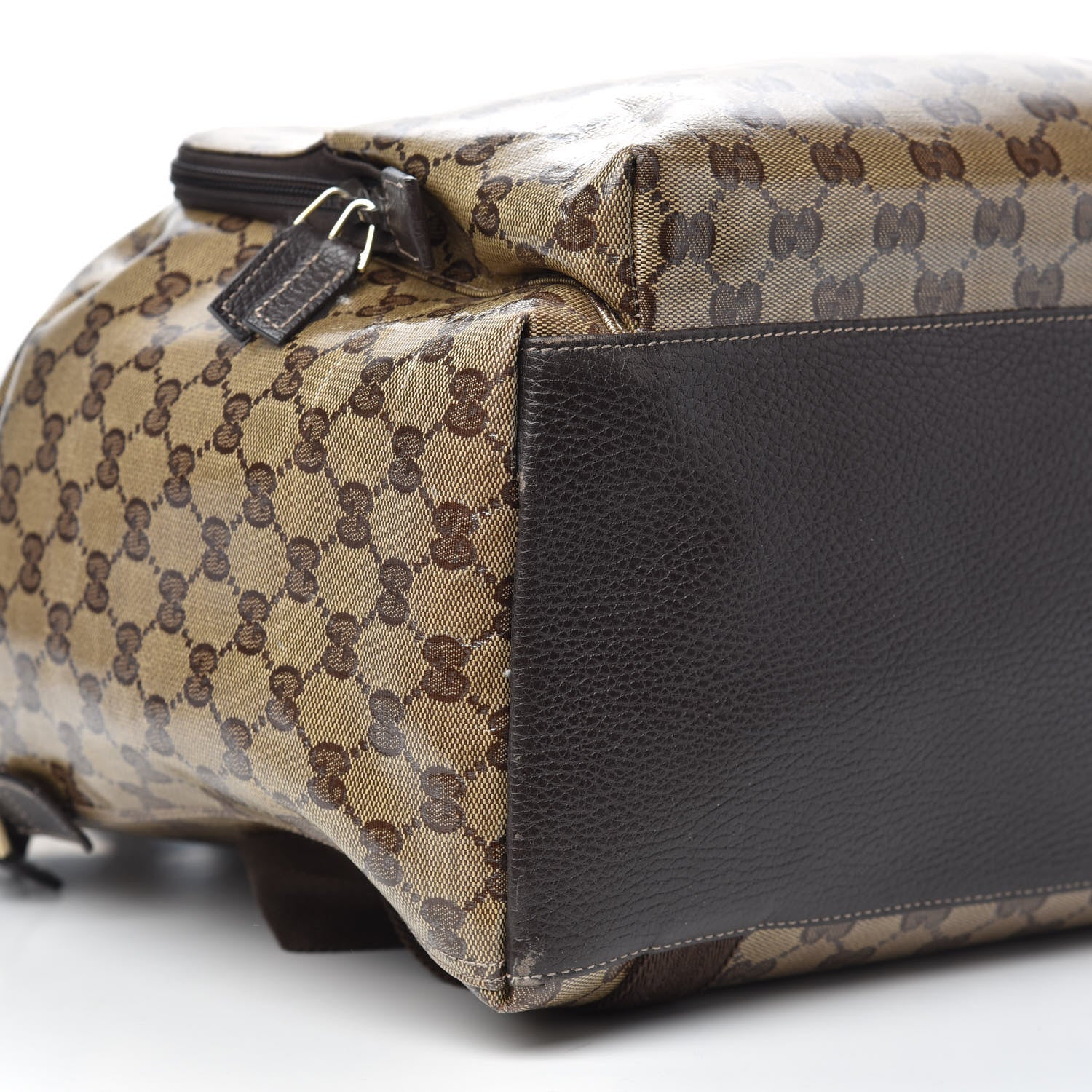 Gucci Crystal Monogram Backpack Dark Brown 8 of 13