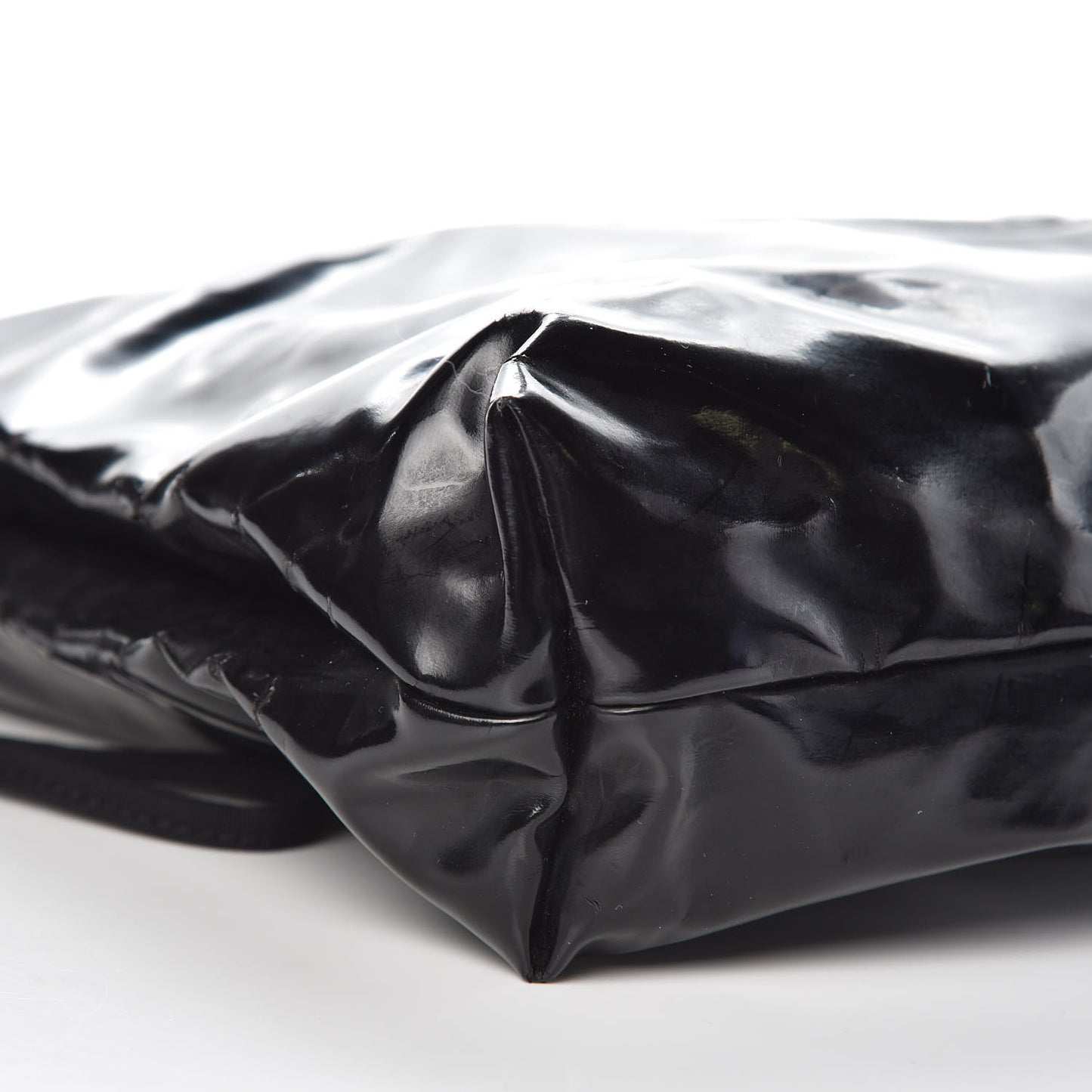 Vinyl Spirit Drawstring Tote Black