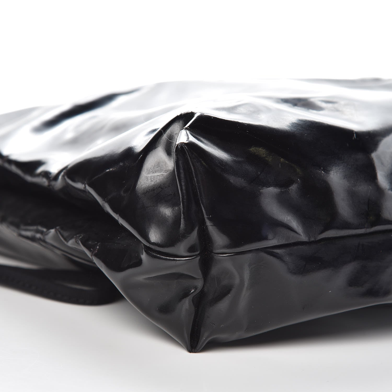 Chanel Vinyl Spirit Drawstring Tote Black 9 of 11