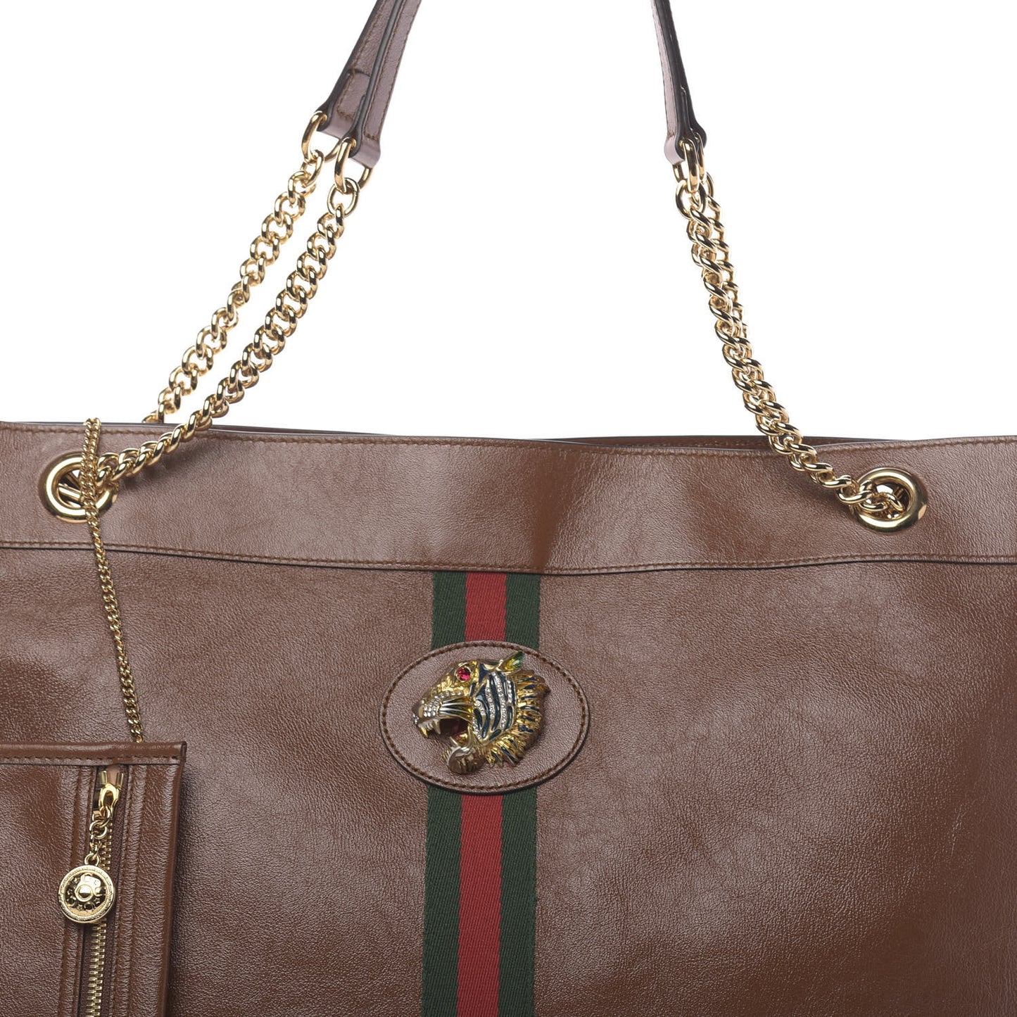 Calfskin Large Rajah Chain Tote Cuir