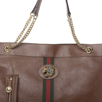 Gucci Calfskin Large Rajah Chain Tote Cuir 8 of 10
