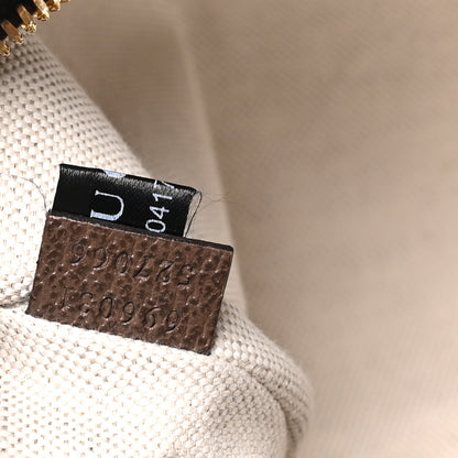 Gucci Monogram Jumbo GG Textured Dollar Calfskin Web Belt Bag Camel Ebony New Acero 6 of 9