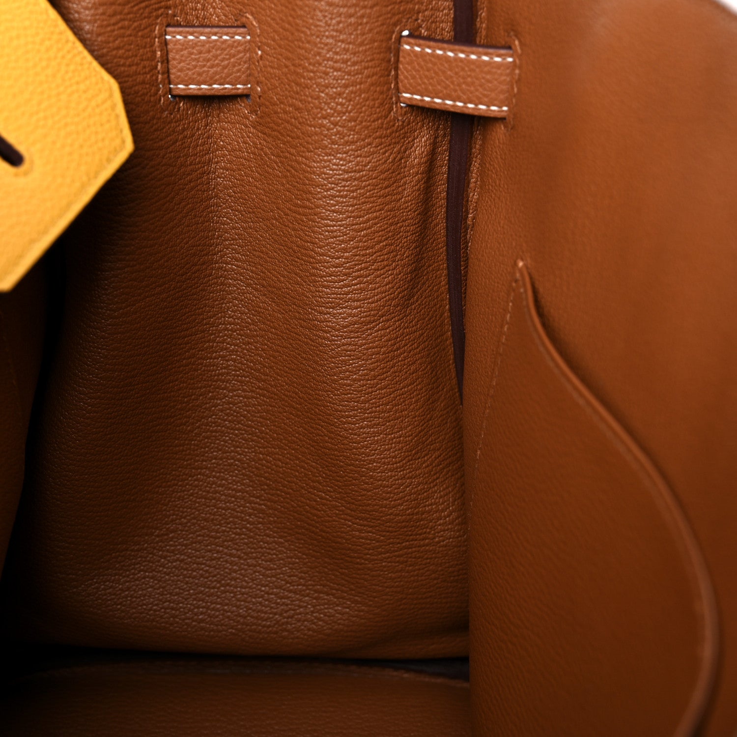 Hermes Togo Bi Color Horseshoe Birkin 35 Jaune Ambre Gold 33 of 34