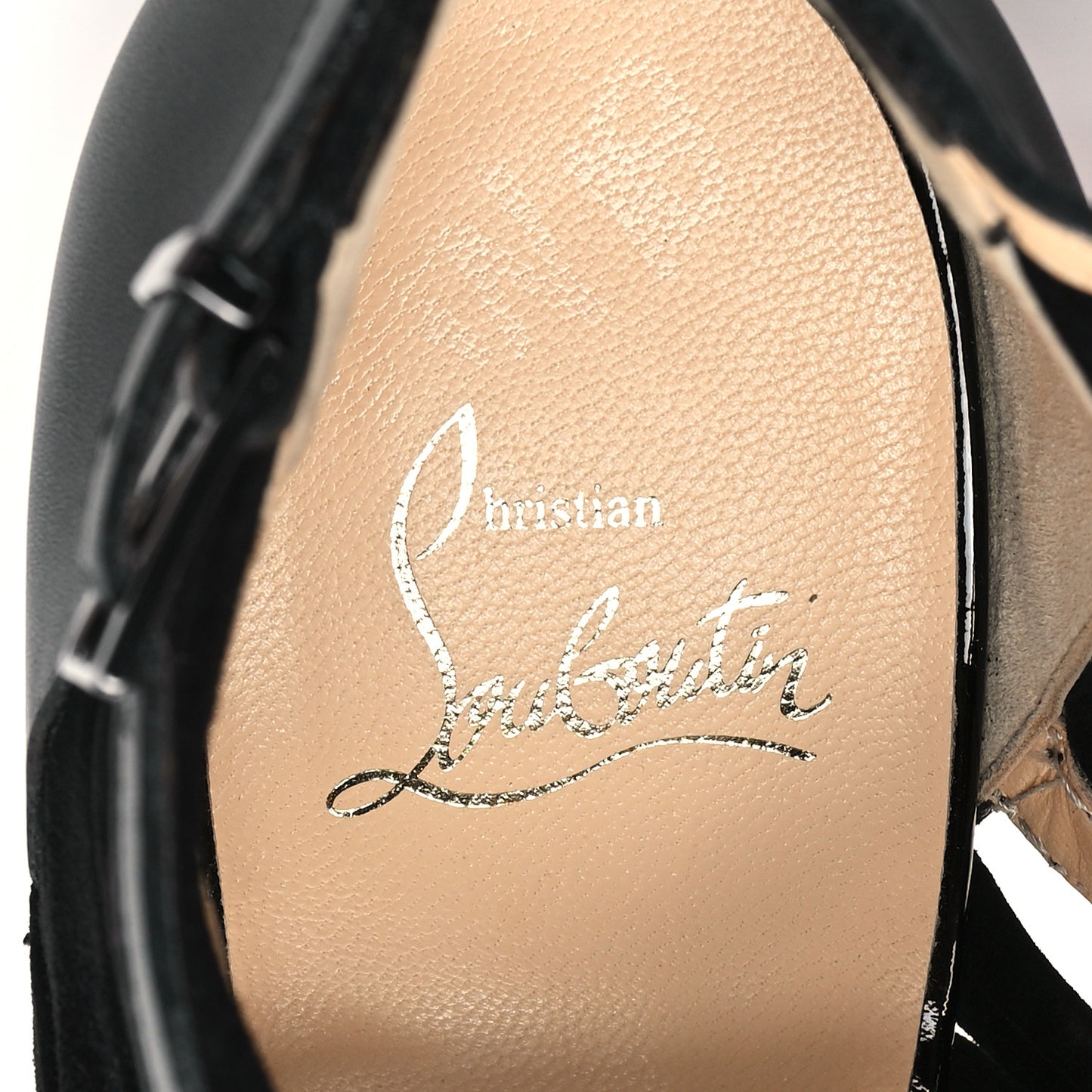 Suede Calfskin Patent Karina 120 Booties 39.5 Black