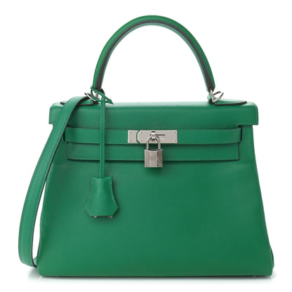 Hermes Evercolor Kelly Retourne 28 Vert Vertigo 1 of 10