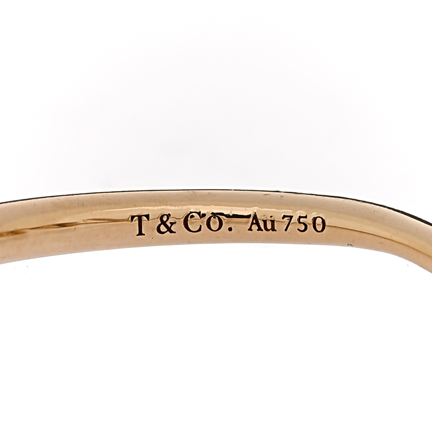Tiffany 18K Yellow Gold Mini Paloma's Graffiti Love Ring 54 7 4 of 5