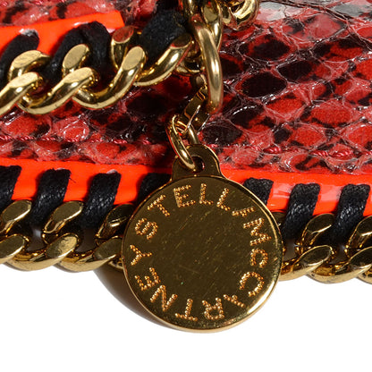 Stella McCartney Python Print Falabella Fold Over Clutch 8 of 8