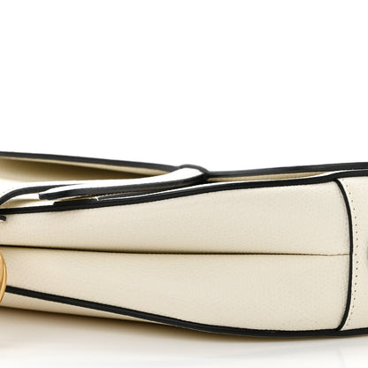 Christian Dior Grained Calfskin Saddle Bag White 11 of 11