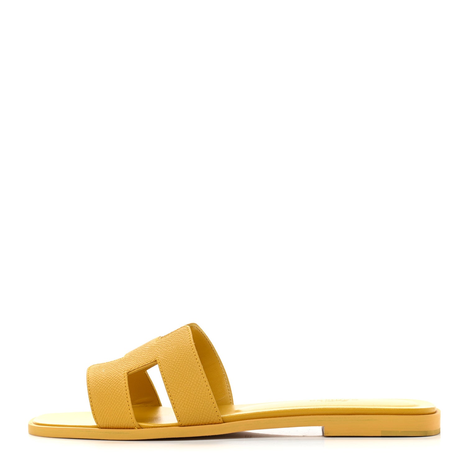 Hermes Epsom Oran Sandals 39 Jaune Sable 1 of 9