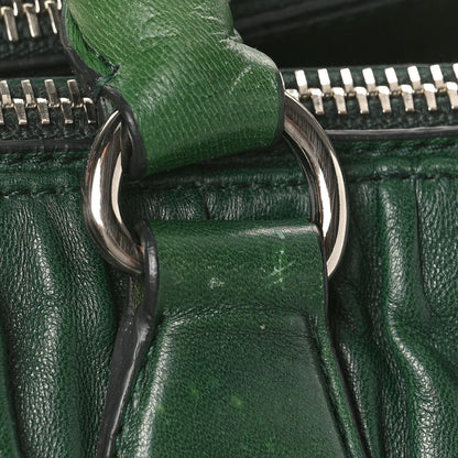 Prada Nappa Gaufre Double Zip Tote Green 11 of 12